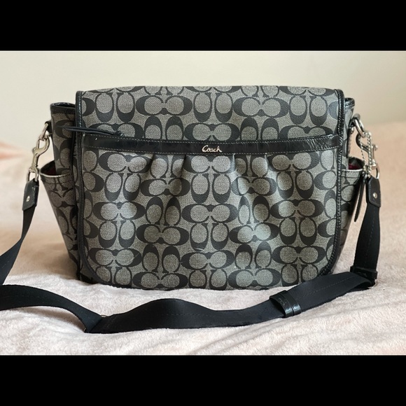 Coach Handbags - Coach Signature Messenger Diaper Laptop Tote Bag